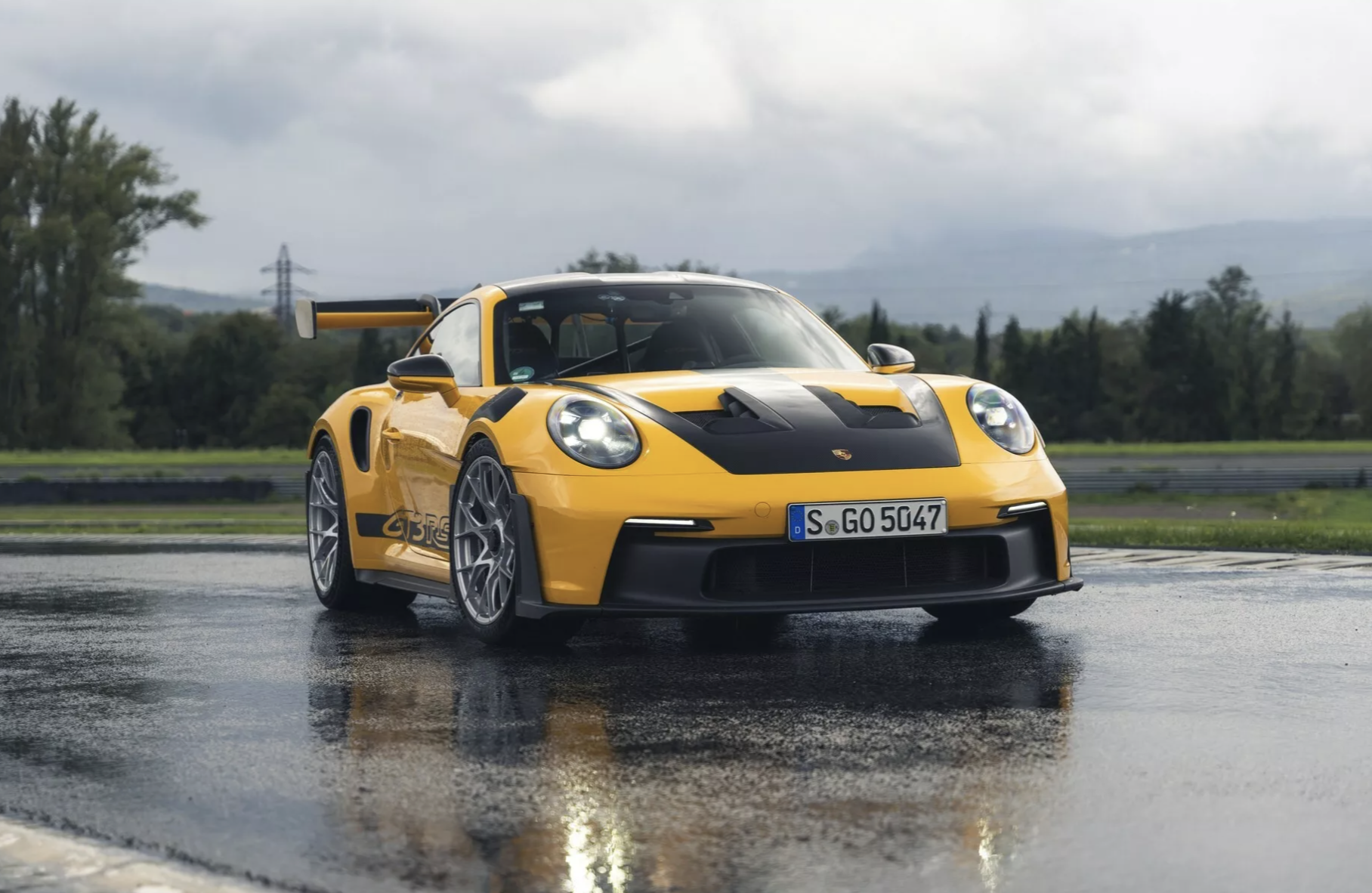 Porsche 911 GT3 RS Michelin pneus pluie