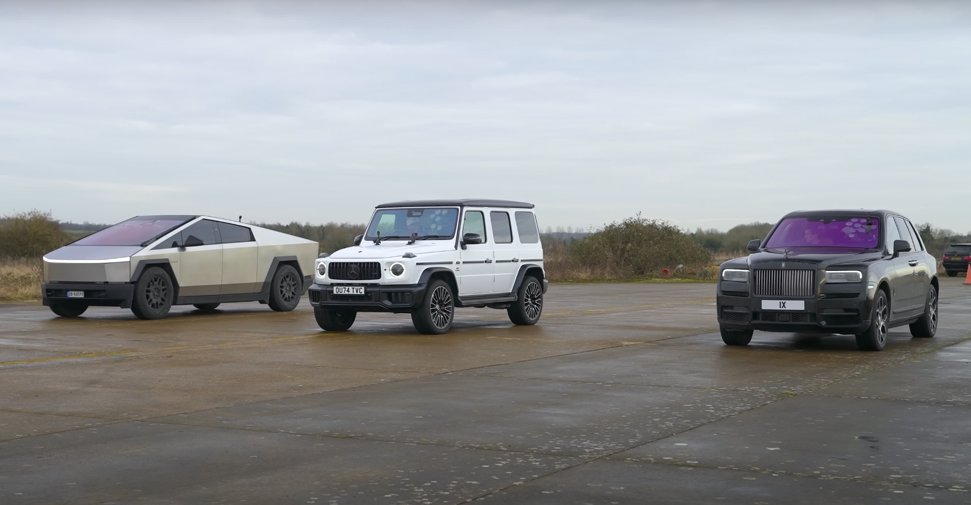Tesla Cybertruck Rolls-Royce Cullinan Mercedes-AMG G63 2025