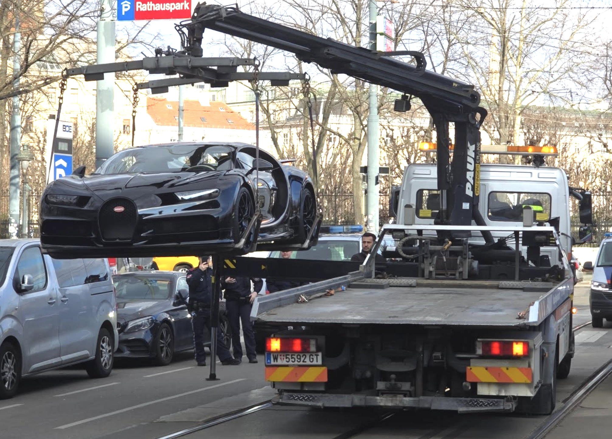 Bugatti Chiron fourrière Autriche