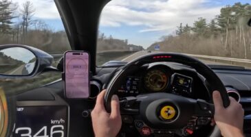 Ferrari 812 GTS V12 autobahn vid&eacute;o 2025