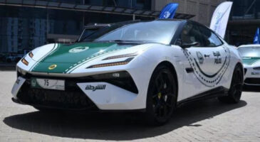Voici la derni&egrave;re recrue de la police de Duba&iuml; : la Lotus Emeya S.