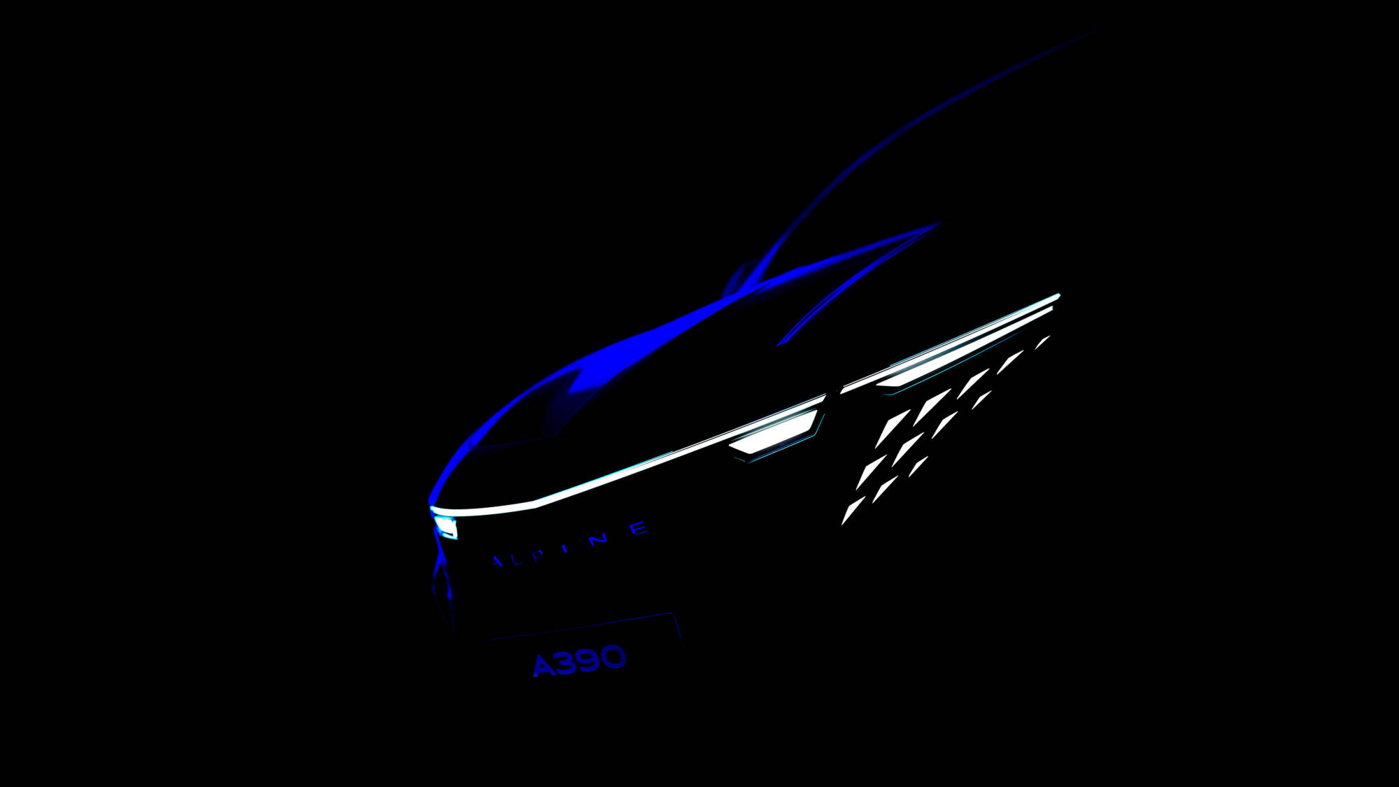 Signature lumineuse Alpine A390