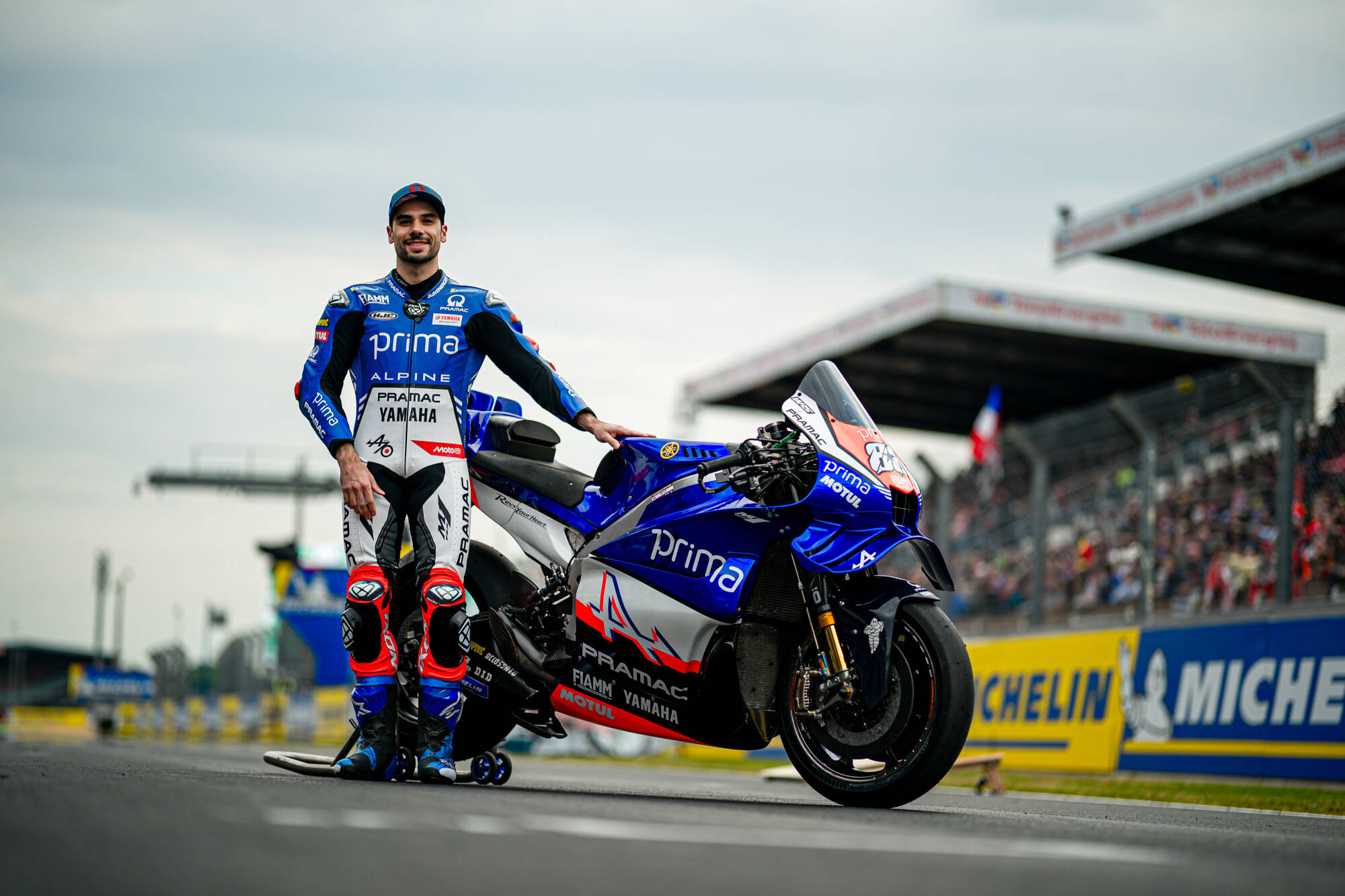 Livrée spéciale Alpine Grand Prix de France MotoGP 2025.
