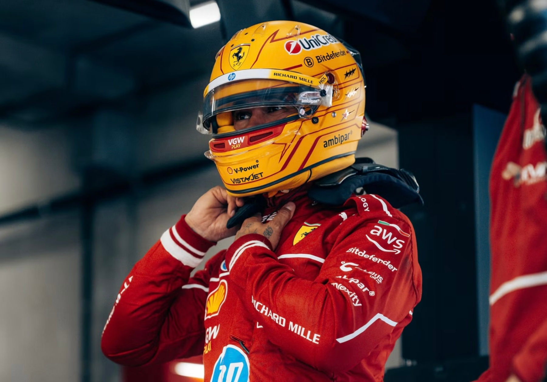 Lewis Hamilton F1 Ferrari Spa 2025