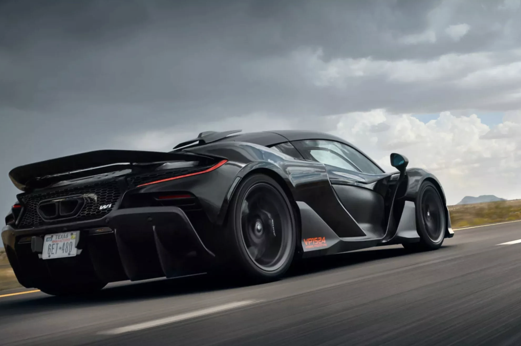 McLaren W1 test Arizona