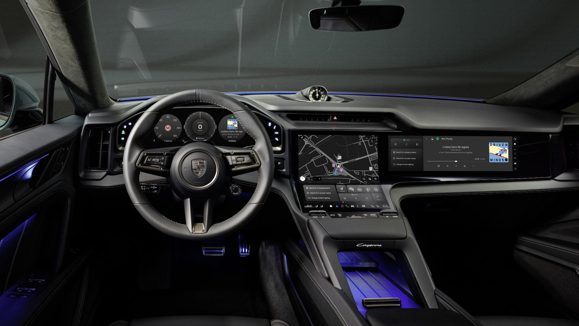 Nouveau Porsche Cayenne intérieur habitacle 2025
