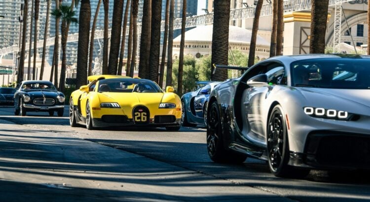Bugatti : la plus grande réunion d'hypercars de son histoire à Las Vegas !