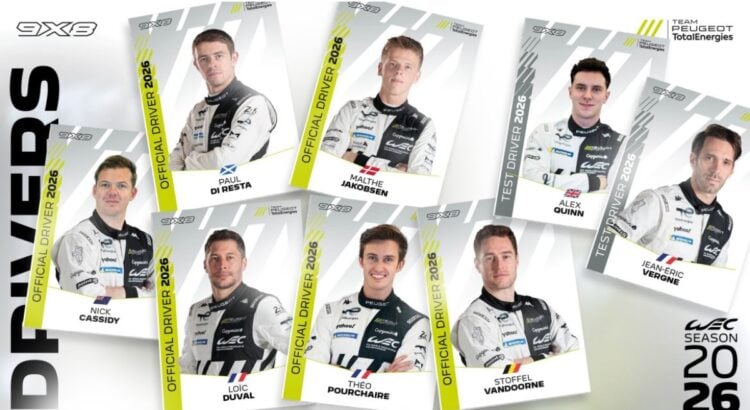 WEC - Peugeot 9X8 : quels pilotes au volant de l'Hypercar du lion en 2026 ?
