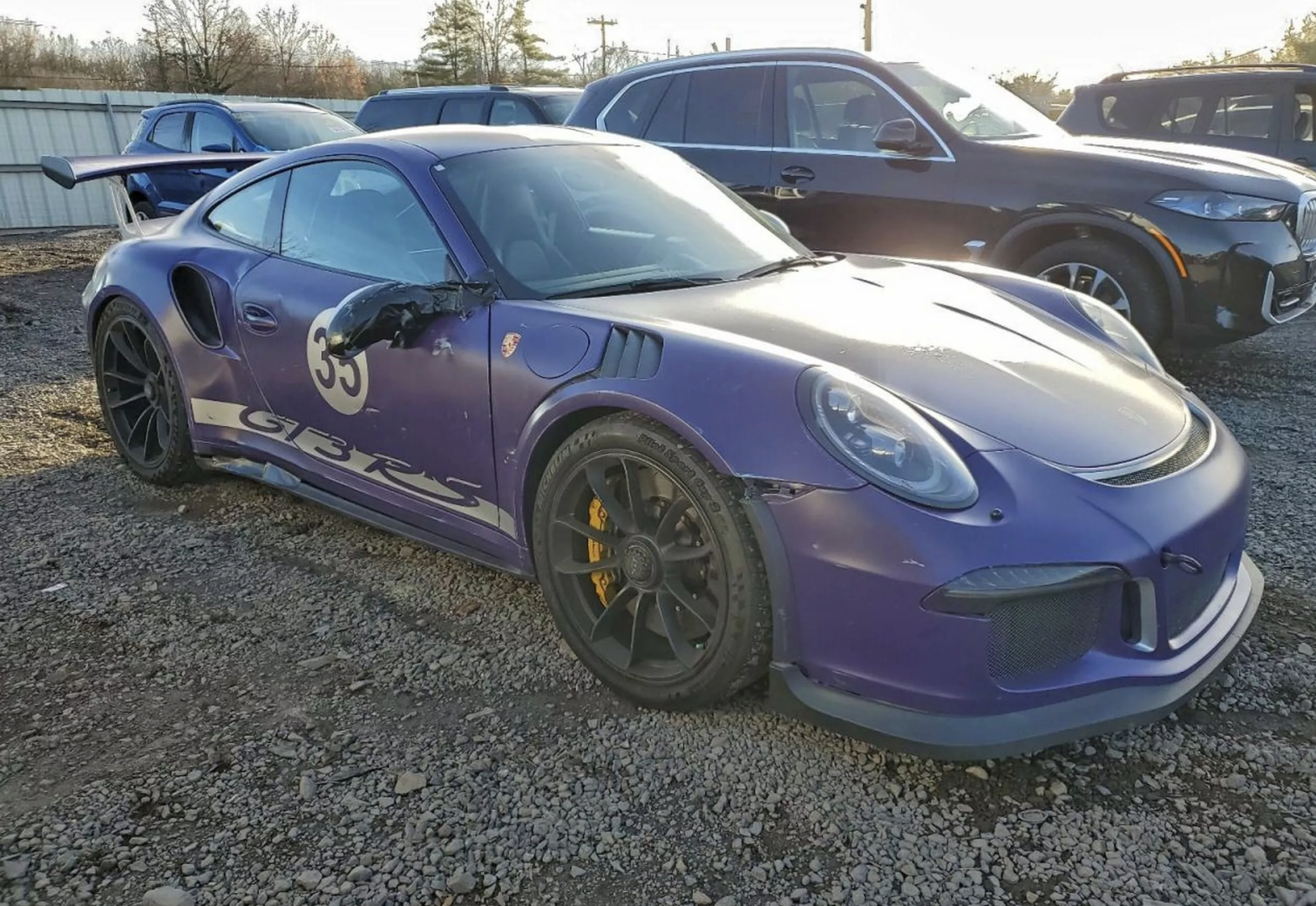 Porsche 911 GT3 RS Accident&eacute;e