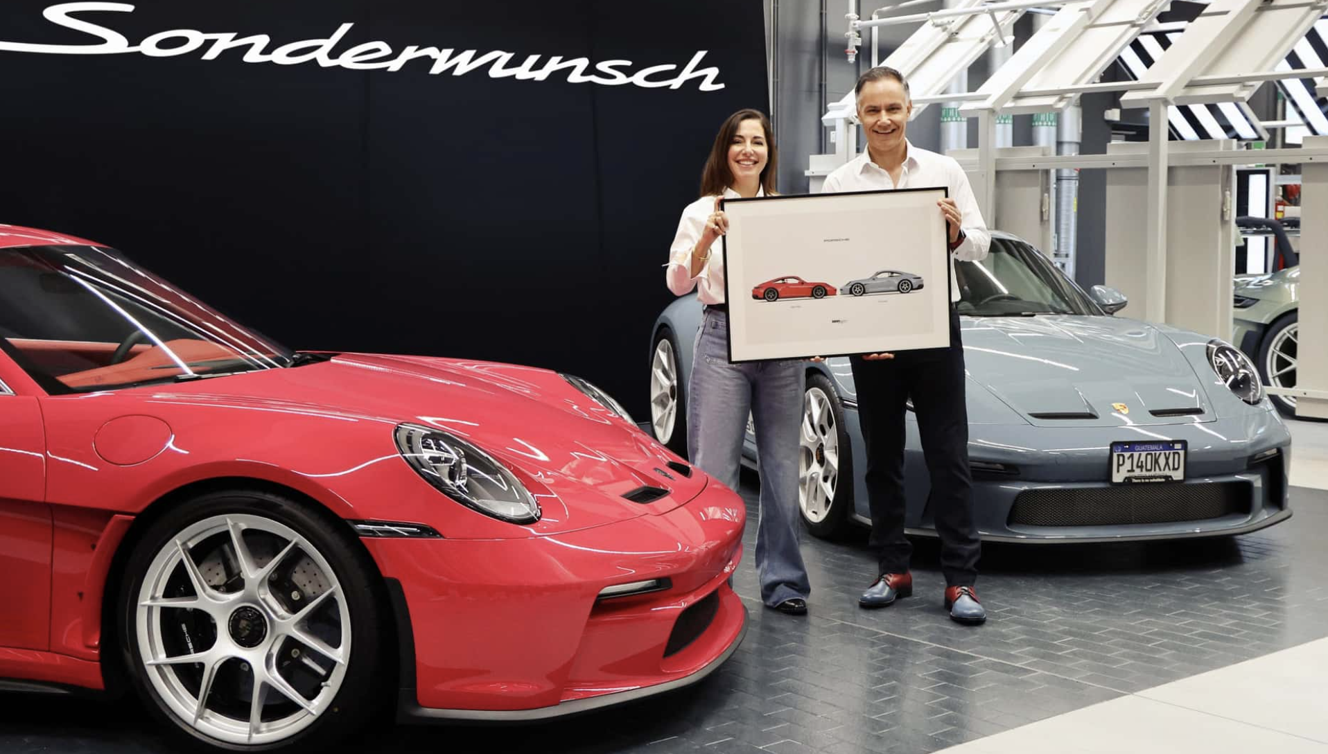 Porsche 911 S/T num&eacute;rotation