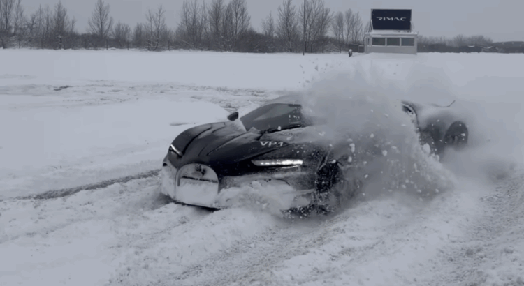 Quand Mate Rimac drift sur la neige en Bugatti Tourbillon (+vidéo)