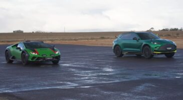 Aston Martin DBX 707 et Lamborghini Huracan Sterrato