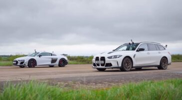 BMW M3 CS Touring vs Audi R8 GT