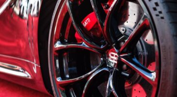 Une roue de Bugatti